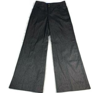 Elevenses Wide Leg Pants Chevron Metallic Lined